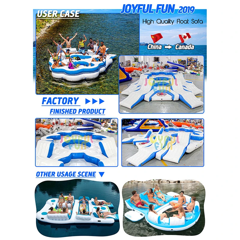 Used Commercial Floating Water Game Big Inflatable Water Slide for Outdoor