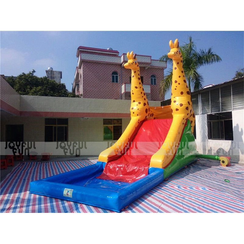 Guangzhou manufacturer top grade inflatable amusement park bounce slide inflatable deer design toy for sale