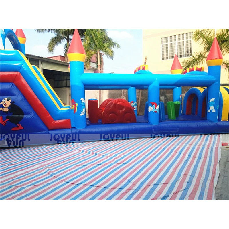 Whole sale Dry inflatable obstacle course inflatable climbing game bouncy slide amusement park toys
