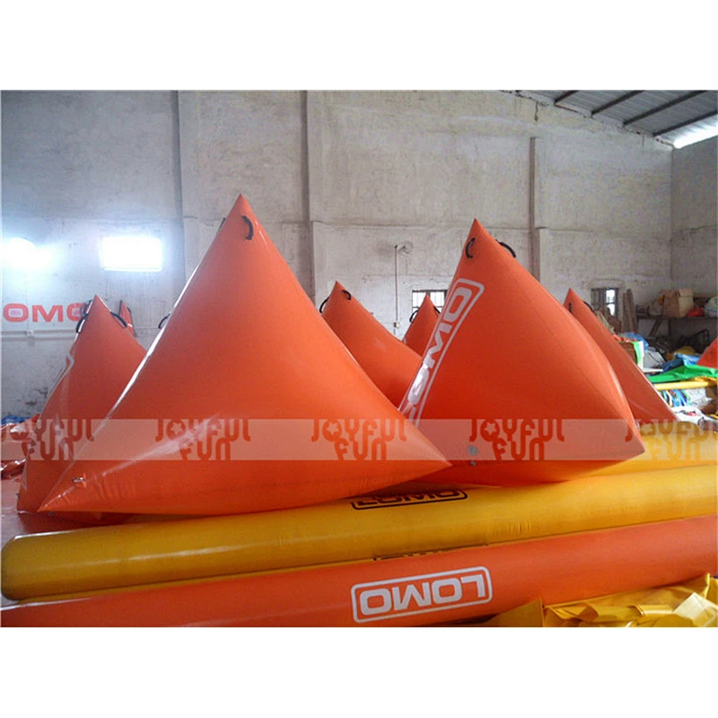 Cheap inflatable paintball air field triangle obstacle inflatable funny game for kids and adults