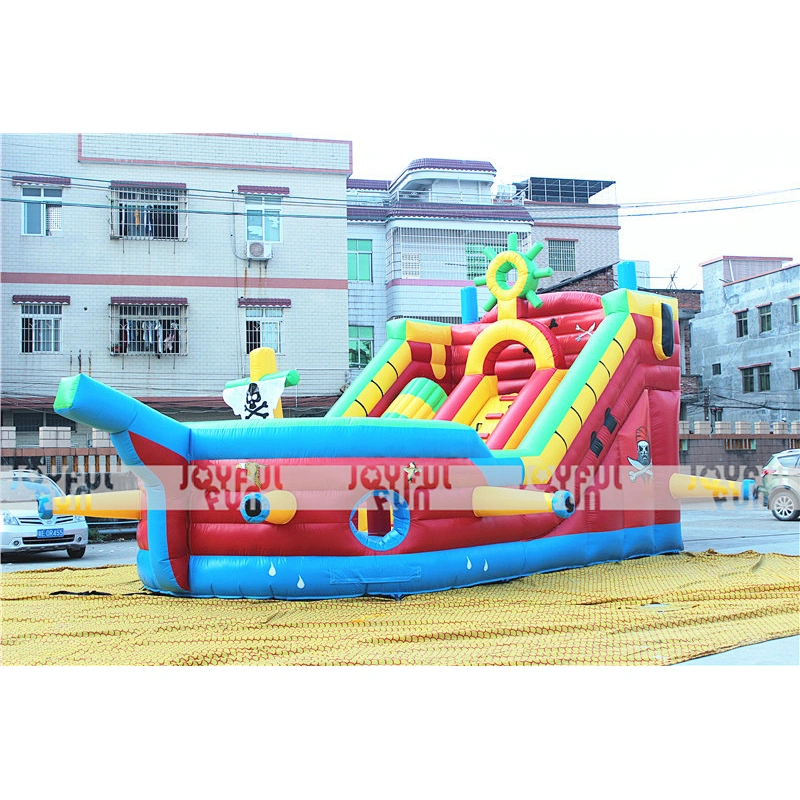 Used indoor playground equipment prices, giant inflatable pirate ship playground with slide for sale