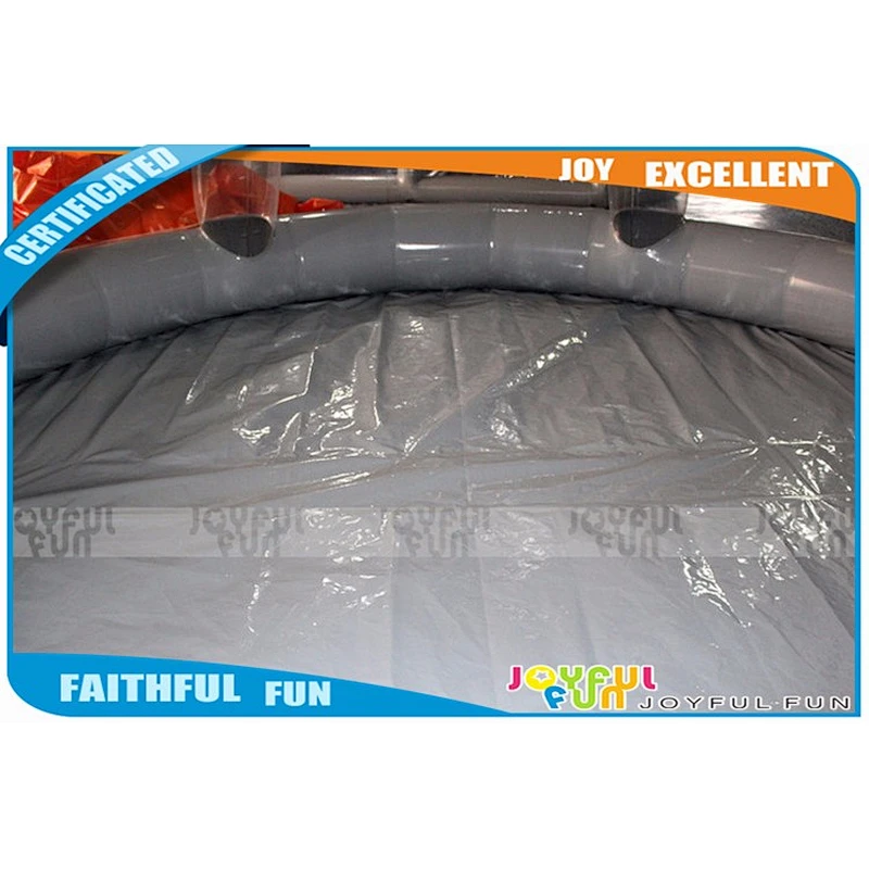 Clear home gym inflatable tent with basketball hoop for children