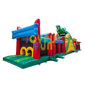 Christmas Santa commercial inflatable obstacle course inflatable obstacle game