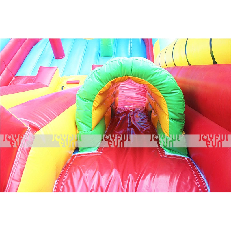 Factory Price Soft Play Equipment Pirate Ship Inflatable Playground with Big Slide for Sale
