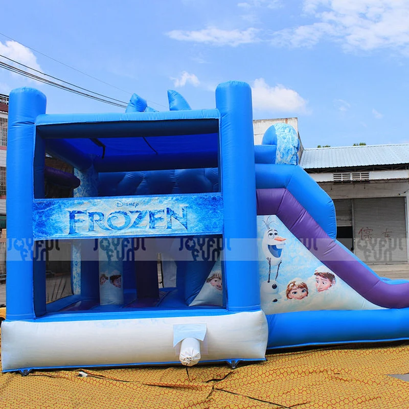 Frozen Theme Bouncers Inflatable Slide Inflatable Combo Jumping for Sale