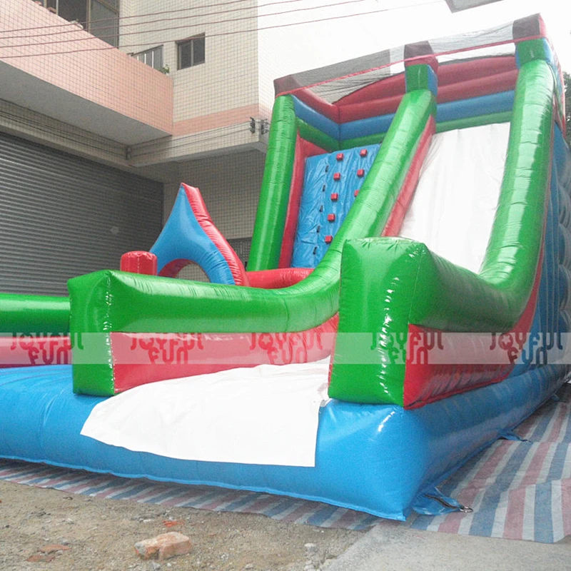 2017 amusement top quality gym equipment outdoor toys giant inflatable slides for sale