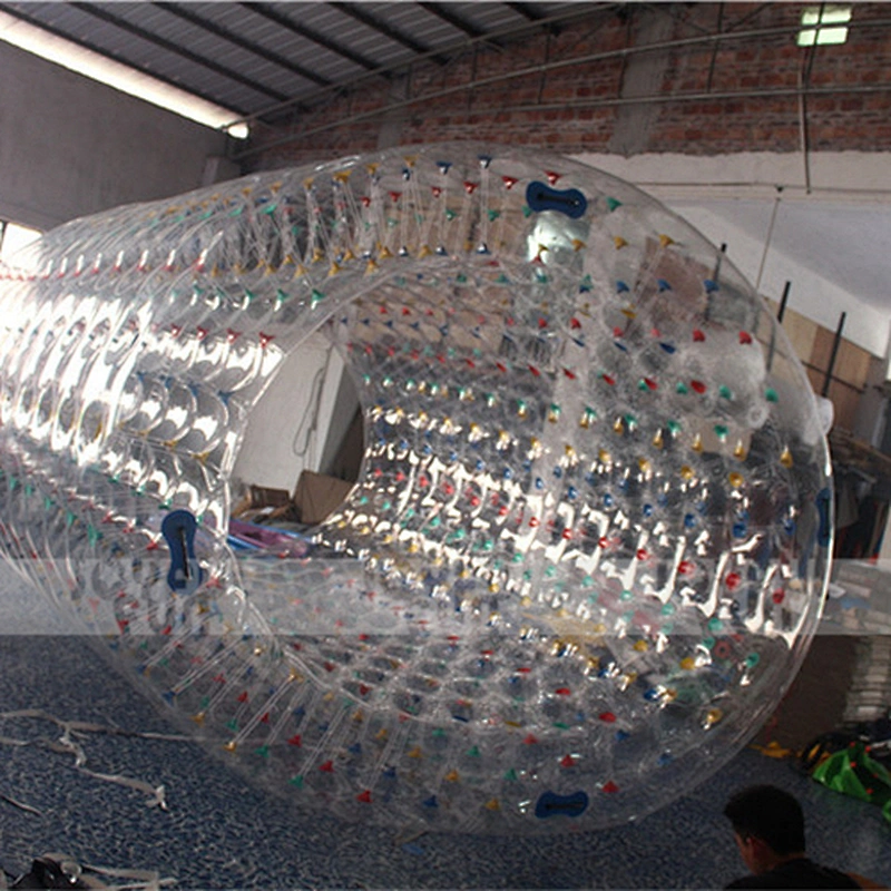 The most popular products inflatable roller ball water wheel interesting game for sale