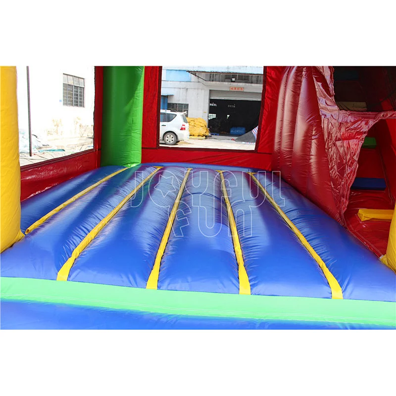 Inflatable forest park animal cartoon bouncy castle with slide combo Jungle inflatable bouncer theme combo