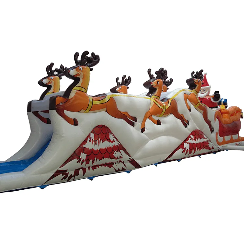 Christmas Theme Inflatable Obstacle Course Durable Inflatable Obstacle Christmas Deer Obstacle Course