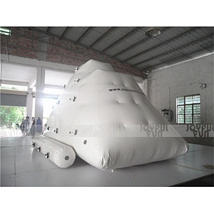 Cheap Price Camping Inflatable Iceberg with Slide for Sale