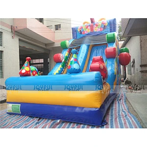 Christmas theme giant inflatable slide for sale, used inflatable baby bouncer for toys