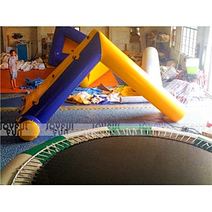 Custom summer water games inflatable floating tube slides
