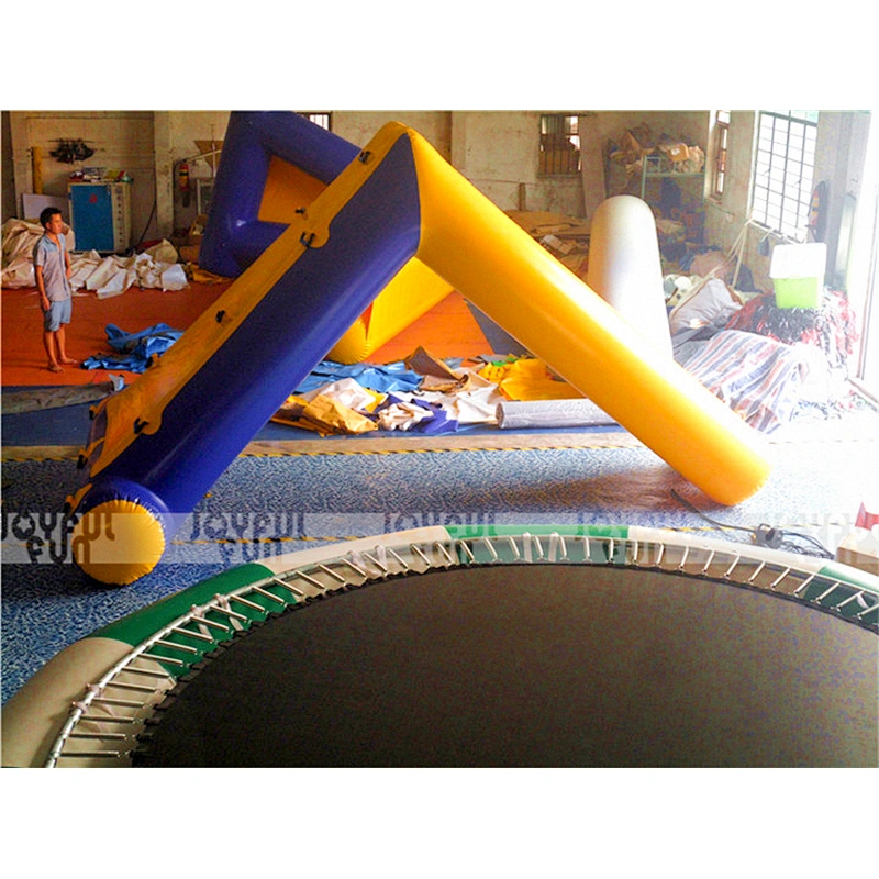 Custom summer water games inflatable floating tube slides