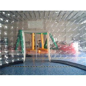 Outdoor giant welding inflatable globe inflatable transparent clear dome tent inflatable popular tent for sale