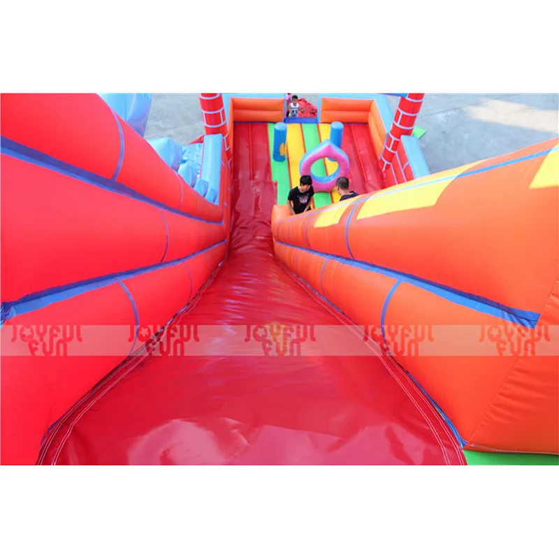 Factory Custom Top Quality 2 Slides Inflatable double Slide for Sale
