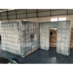 China cheap price inflatable paintball camouflage wall inflatable popular war game