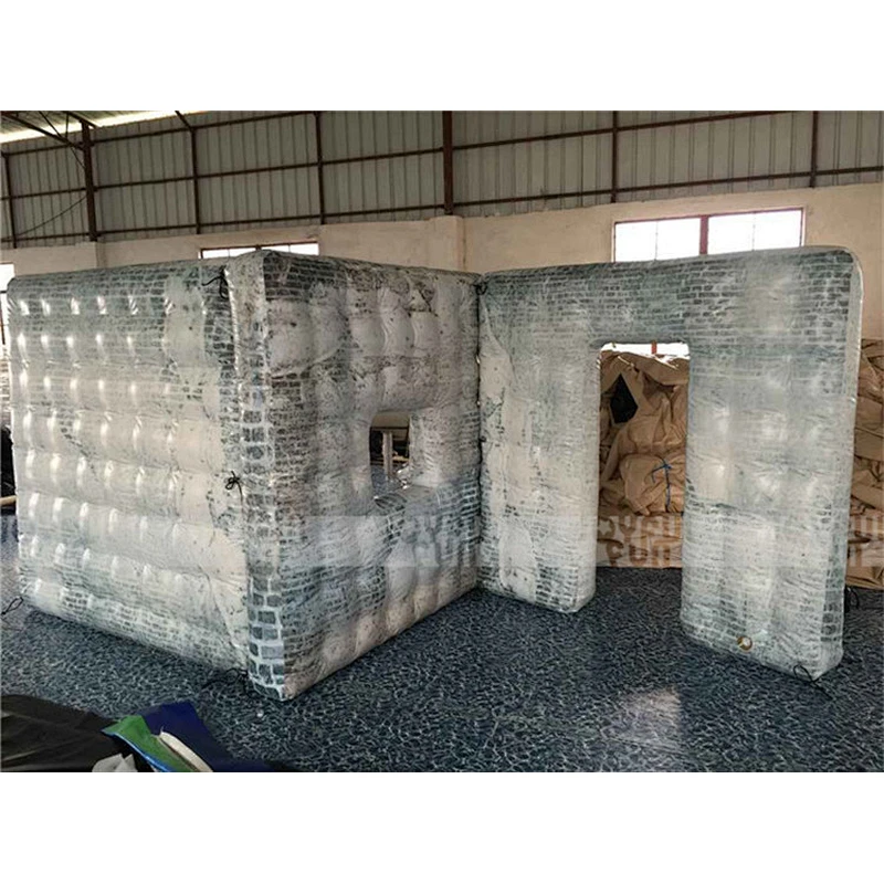 China cheap price inflatable paintball camouflage wall inflatable popular war game