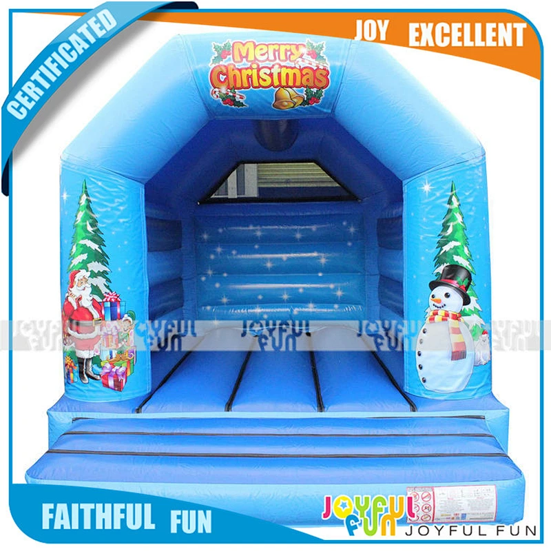 Best Quality Santa Claus Jumping Christmas Inflatable Bouncer Castle House for Sale