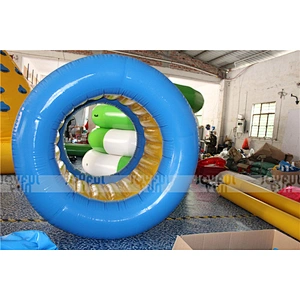 Factory cheap price inflatable roller wheel inflatable funny game for kids and adults water toy