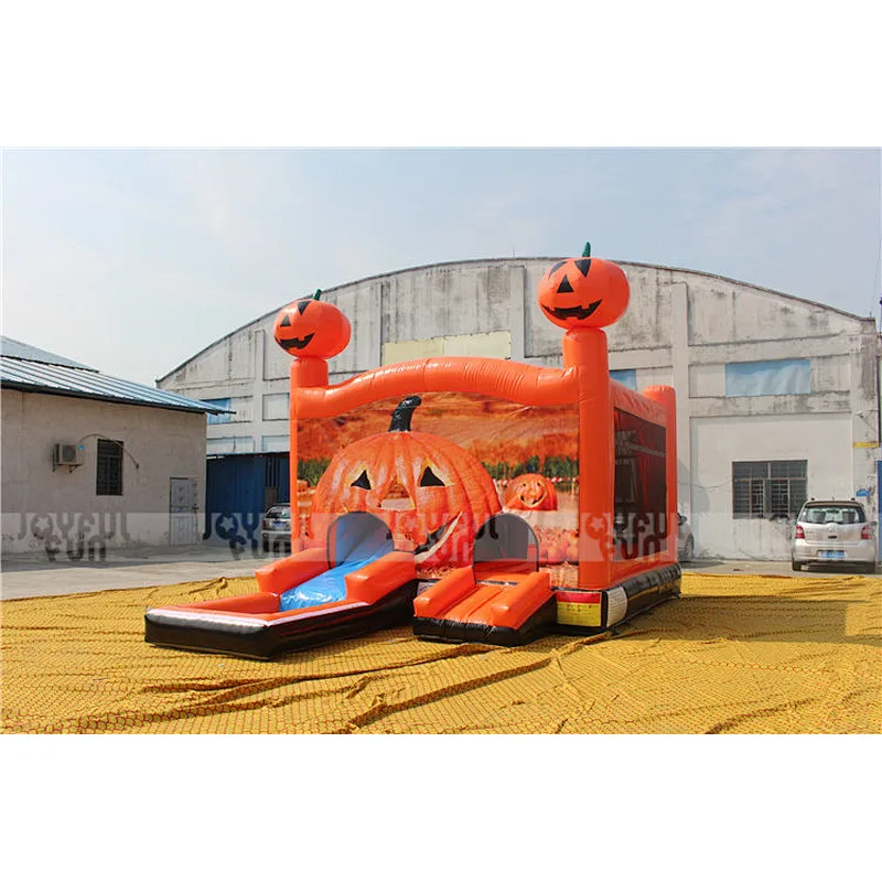 2020 PVC material factory price high quality Pumpkin Theme Inflatable Bouncer Combo Castle Jumping