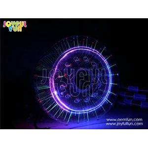 Fashionable design popular inflatable LED light water roller inflatable LED roller wheel game