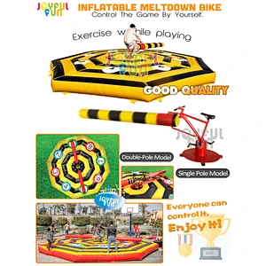 High Quality Commercial Outdoor Inflatable Manual Bicycle Meltdown for Sale