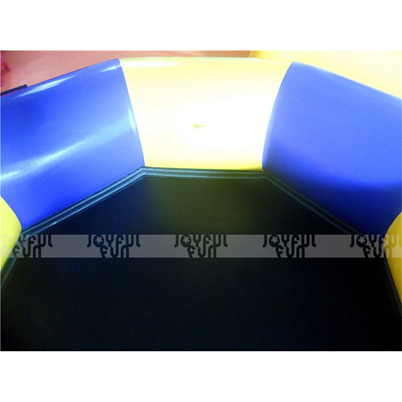 Commercial cheap inflatable trampoline water Jumping trampoline game floating inflatable jumping toy