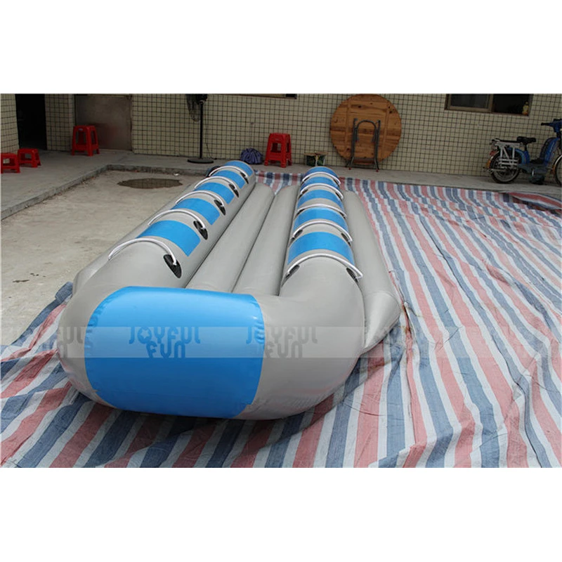 10 seats double tube inflatable funny flying banana boat for events or water games