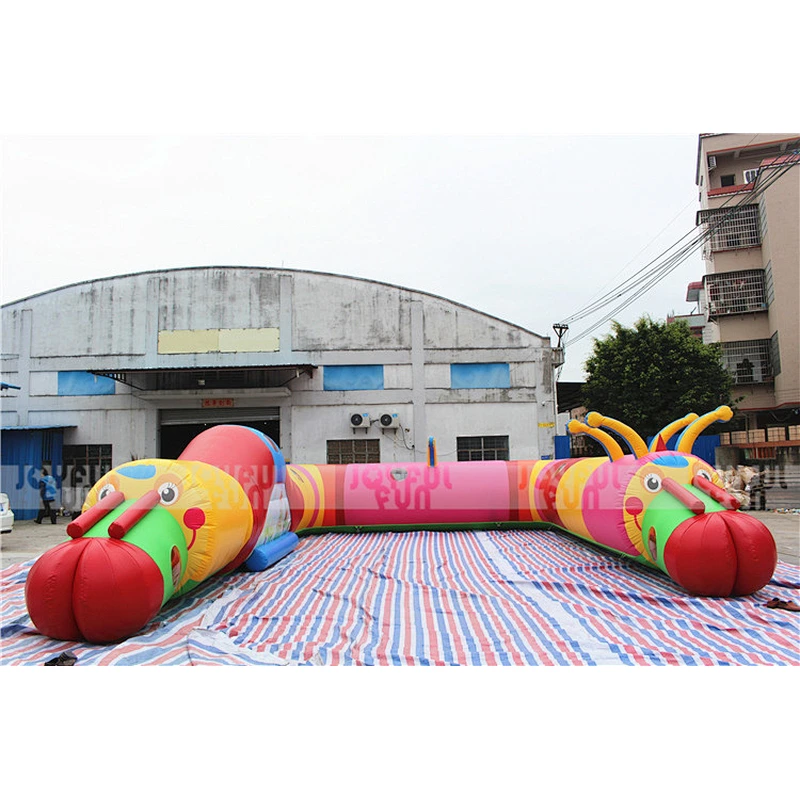 Customized giant inflatable tunnel caterpillar design for sale