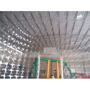Outdoor giant welding inflatable globe inflatable transparent clear dome tent inflatable popular tent for sale