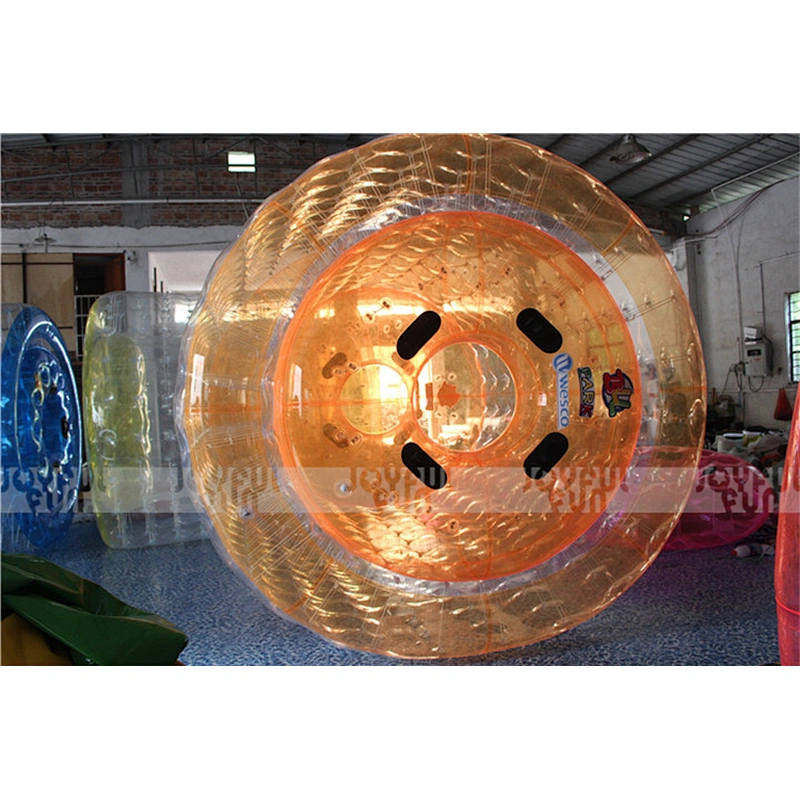 Customized color Orange inflatable roller ball inflatable PVC bumper ball for adult