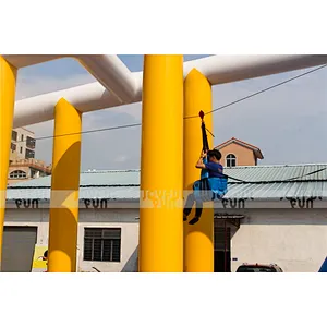2020 Joyful Fun New Custom Water Sports Outdoor Large Airtight Inflatable Water Park Zip Line for Sale