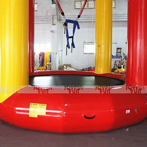 Funny outdoor single inflatable bungee trampoline for sale