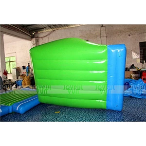 China outdoor pool pvc inflatable floating water slide for sales