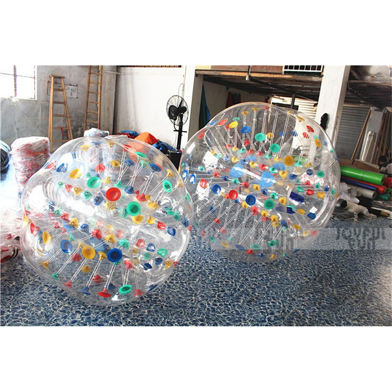 Cheap price inflatable bumper ball color button human bumper ball funny soccer sport game for sale