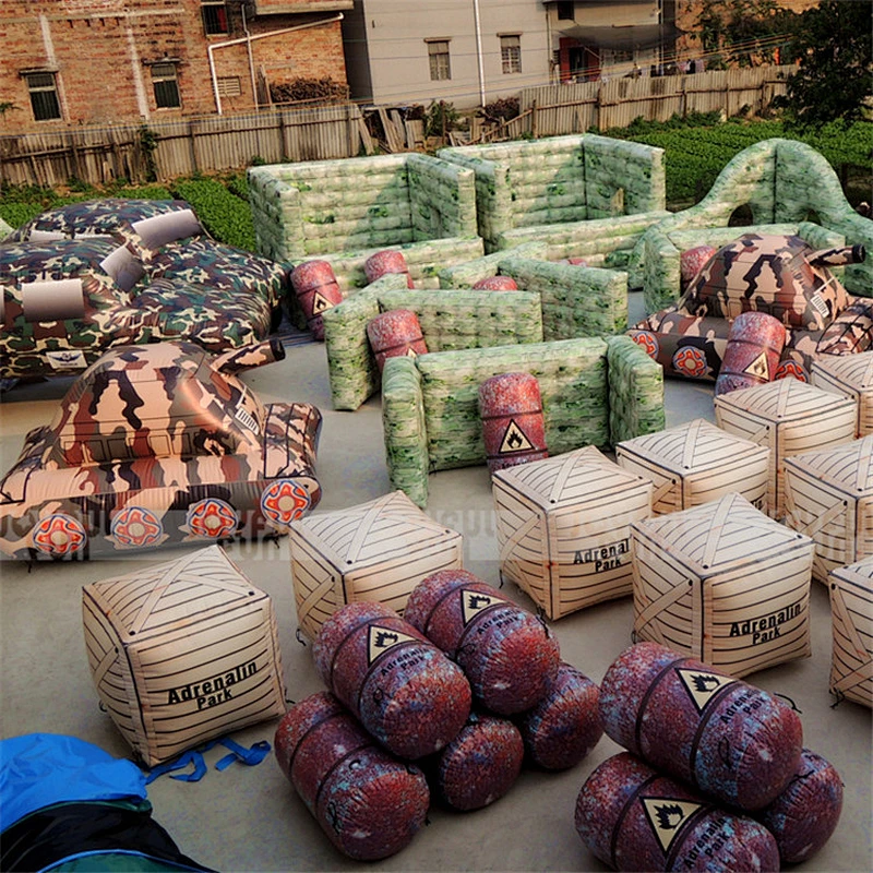 Wholesale Cheap War Zone Obstacle Outdoor Inflatable Paintball Bunker