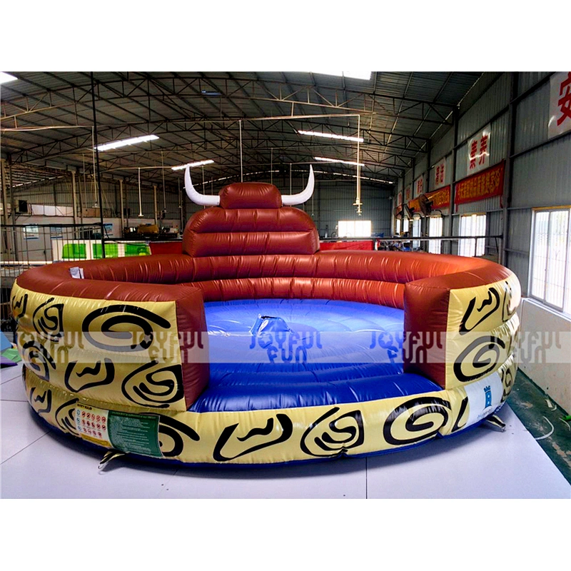 Factory price inflatable rodeo bulls funny ride game inflatable mechanical bull riding toys for adult