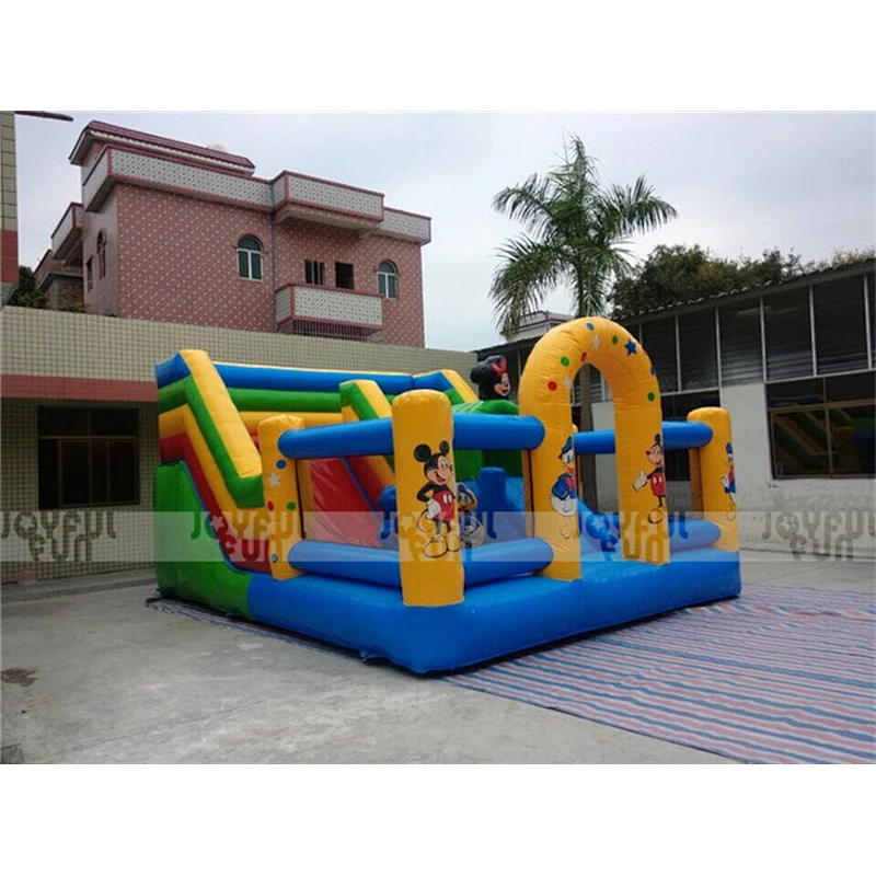 New Commercial Sport Theme Park Bouncy Castle Inflatable Playground with Slide for Sale