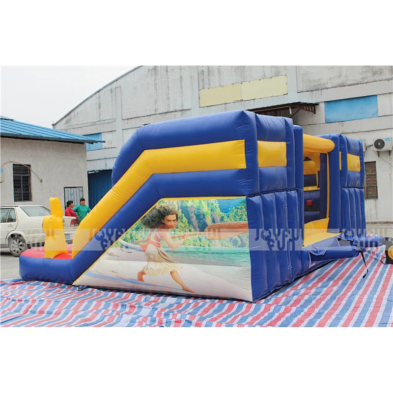 Customized Cartoon Print Inflatable Games Jumping Castle Combo Inflatable Bouncy House with Slide
