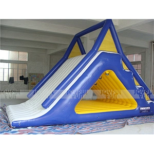 Customized Water park inflatable floating water slides entertainment park inflatable water toy slide for sale