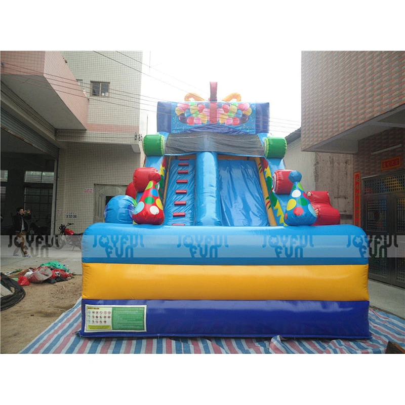 Christmas theme giant inflatable slide for sale, used inflatable baby bouncer for toys