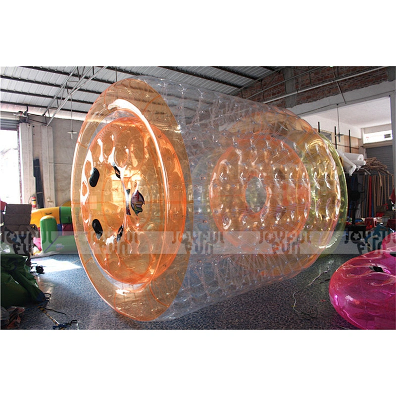 Customized color Orange inflatable roller ball inflatable PVC bumper ball for adult