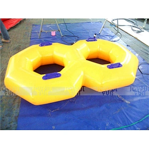 Factory direct sale inflatable swimming ring double swim ring for children