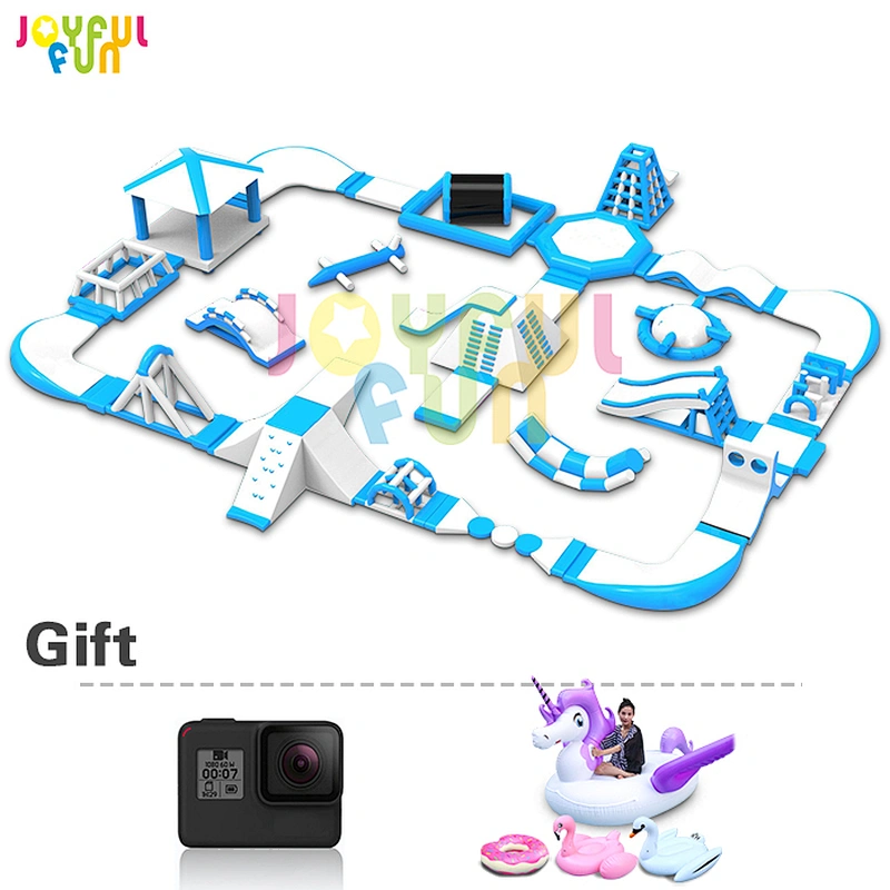 Customized outdoor inflatable floating water park inflatable aqua park pool water play equipment