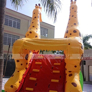 Guangzhou manufacturer top grade inflatable amusement park bounce slide inflatable deer design toy for sale