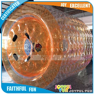 Customized color Orange inflatable roller ball inflatable PVC bumper ball for adult