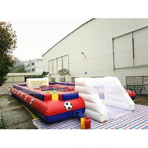Funny Sport Human Table Soccer Game Adult Custom color design Inflatable Football Field with digital print