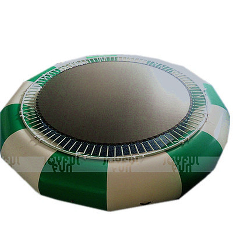 Top grade quality factory price inflatable floating trampoline water game inflatable jumping toy for sale
