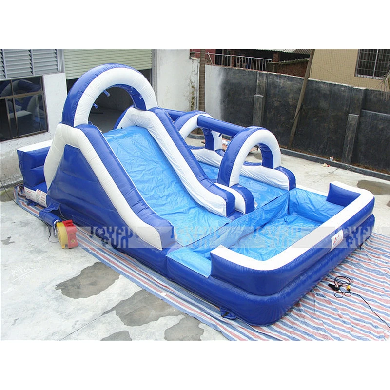 Factory price giant inflatable slide amusement equipment inflatable water slide with pool for sale