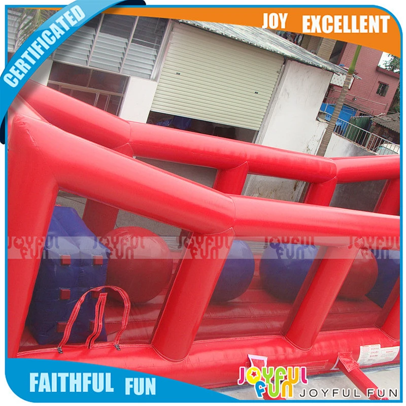 2019 Entertain funny inflatable adult sport game long handle bergs jumper ball with frame and door